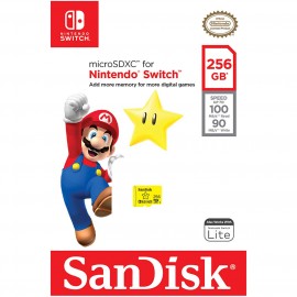 Карта памяти MicroSD SanDisk 256GB for Nintendo Switch (SDSQXAO-256G-GNCZN)