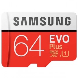 Карта памяти MicroSD Samsung 64GB EVO plus (MB-MC64HARU) 