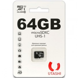 Карта памяти MicroSD Utashi UT64GBSDCL10-00 