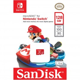 Карта памяти MicroSD SanDisk 128GB for Nintendo Switch (SDSQXAO-128G-GNCZN)