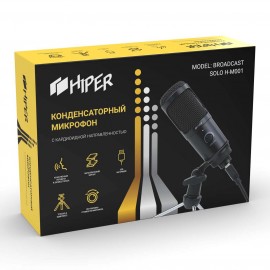 Игровой микрофон для компьютера HIPER Broadcast Solo (H-M001)