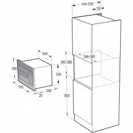 Встраиваемая микроволновая печь Gorenje BM235SYW