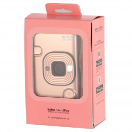 Мульти-функциональный фотоаппарат Fujifilm Instax Mini Liplay Blush Gold Bundle