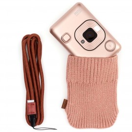 Мульти-функциональный фотоаппарат Fujifilm Instax Mini Liplay Blush Gold Bundle