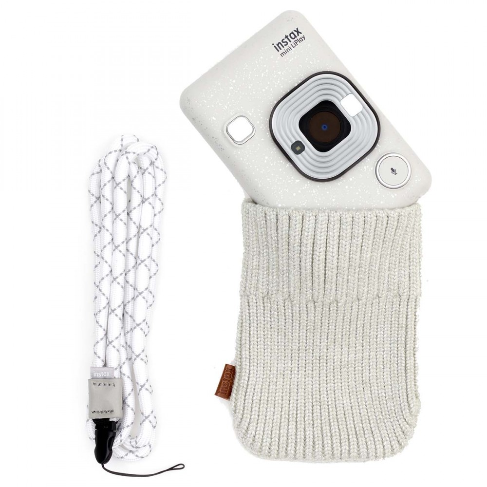 Мульти-функциональный фотоаппарат Fujifilm Instax Mini Liplay Stone White Bundle