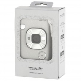 Мульти-функциональный фотоаппарат Fujifilm Instax Mini Liplay Stone White Bundle