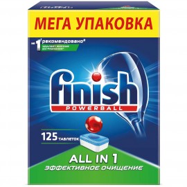 Моющее средство для посудомоечной машины Finish All in One 125 таб. (3208512)