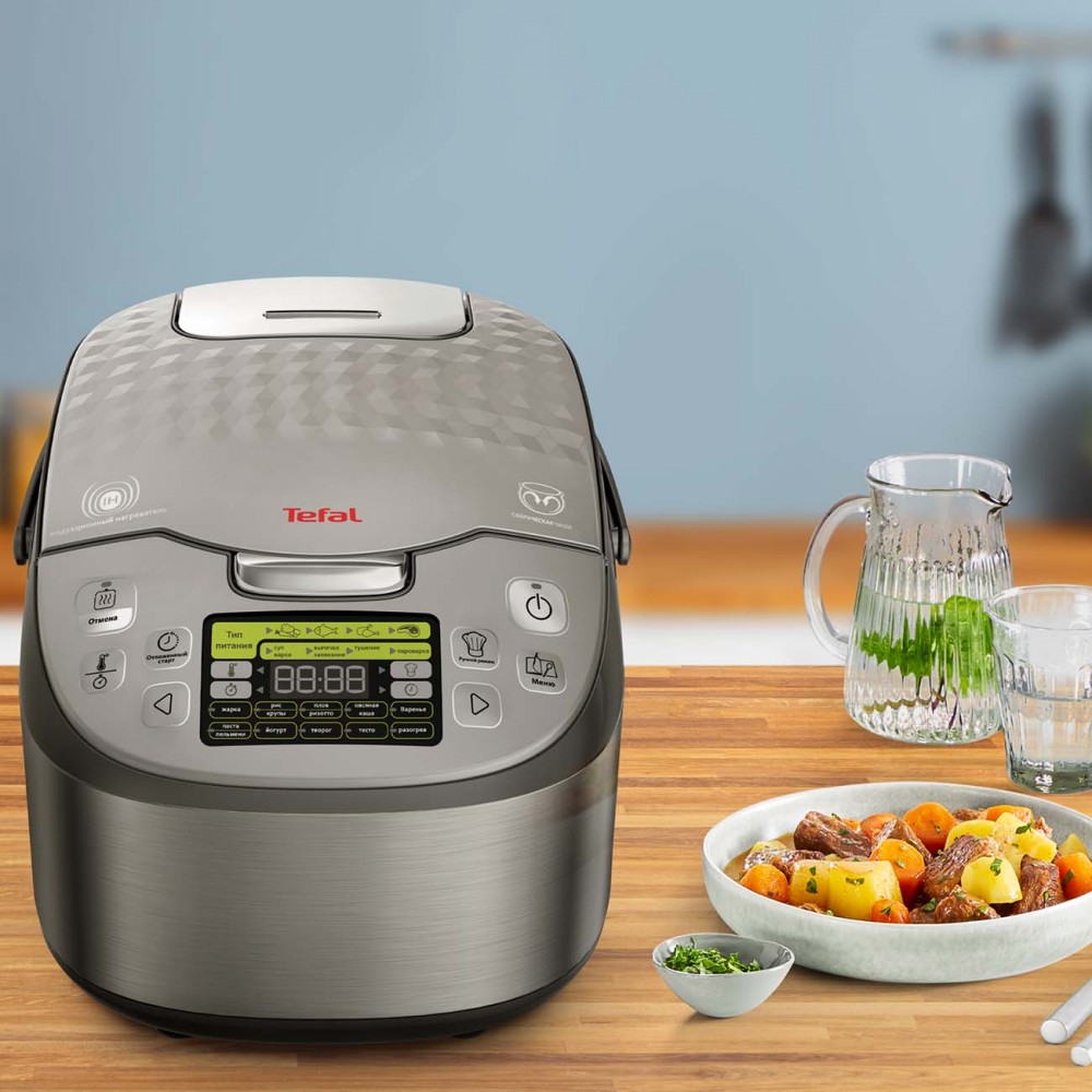 Мультиварка тефаль. Tefal rk807d32. Rk807b32 Tefal мультиварка. Мультиварка Тефаль индукционная rk807d32 комплектация. Мультиварки Тефаль индукционные.