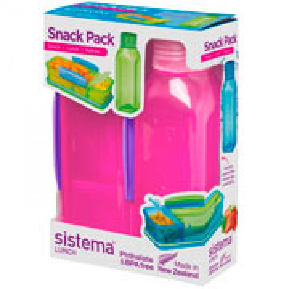 Контейнер для продуктов Sistema Lunch Snack Pack 475мл Red (1596)