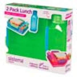 Контейнер для продуктов Sistema 2 Pack Lunch 475мл Green (1597)