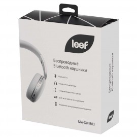 Беспроводные наушники Leef MW-SW-B03 White