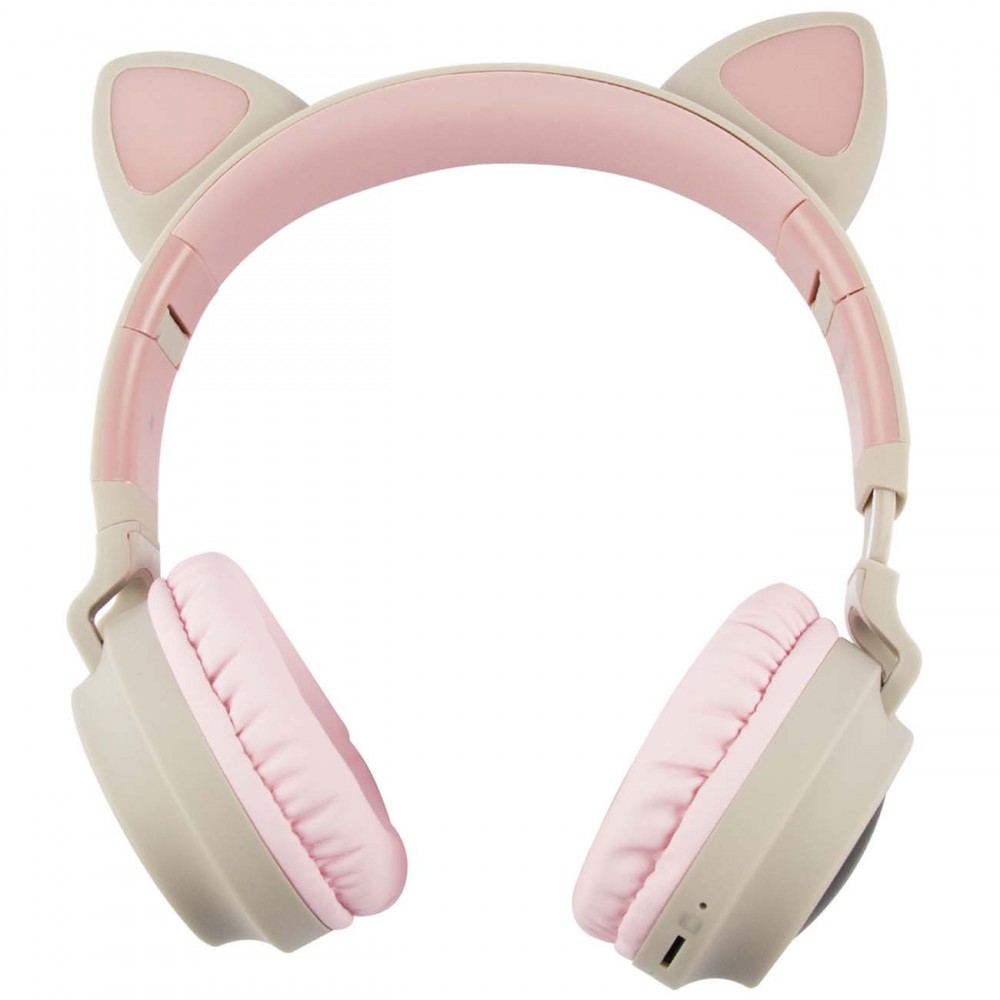 Наушники Bluetooth Hoco W27 Cat Ear, полноразмерные, серые (18457)