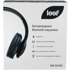 Наушники накладные Bluetooth Leef MW-SW-B02-black