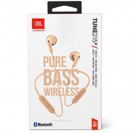 Наушники внутриканальные Bluetooth JBL TUNE215BT Champagne Gold (JBLT215BTCGD)