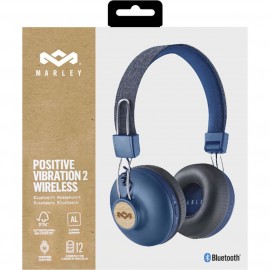 Наушники накладные Bluetooth Marley Positive Vibration BT Denim (EM-JH133-DN)