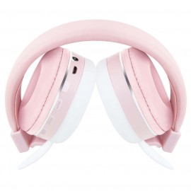 Наушники накладные Bluetooth Rombica mysound BH-20 4C Pink/White