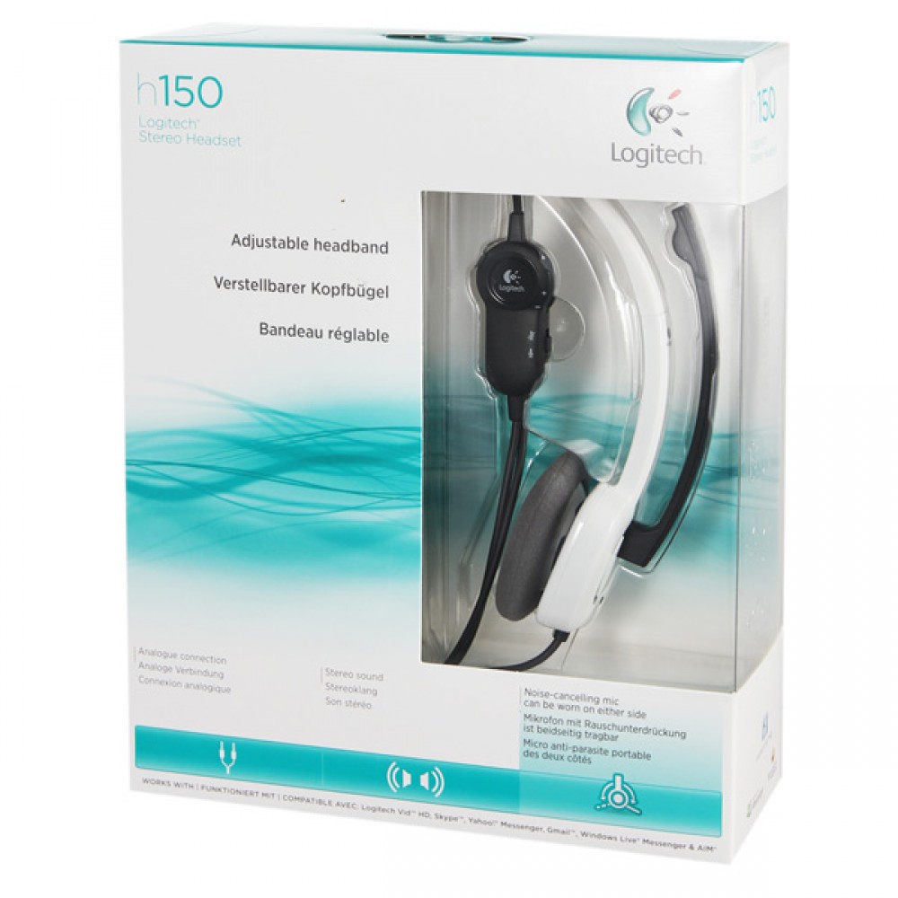 Наушники logitech white. Компьютерная гарнитура Logitech stereo Headset h150. Logitech h150 stereo Headset White. Гарнитура Logitech h150 Coconut (981-000350). Игровая гарнитура Logitech stereo Headset h150 Coconut White/Black.