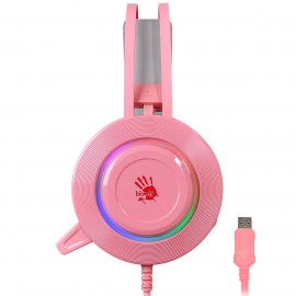 Игровые наушники A4Tech Bloody G521 Pink 