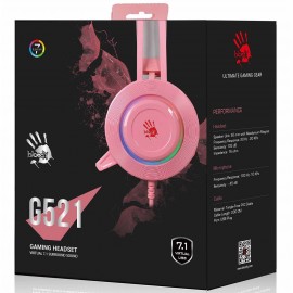 Игровые наушники A4Tech Bloody G521 Pink