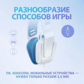 Игровые наушники Logitech G335 White