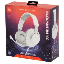 Игровые наушники JBL Quantum 100 (JBLQUANTUM100WHT)