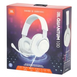 Игровые наушники JBL Quantum 100 (JBLQUANTUM100WHT)