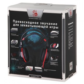 Игровые наушники A4Tech Bloody G300 Black + Red