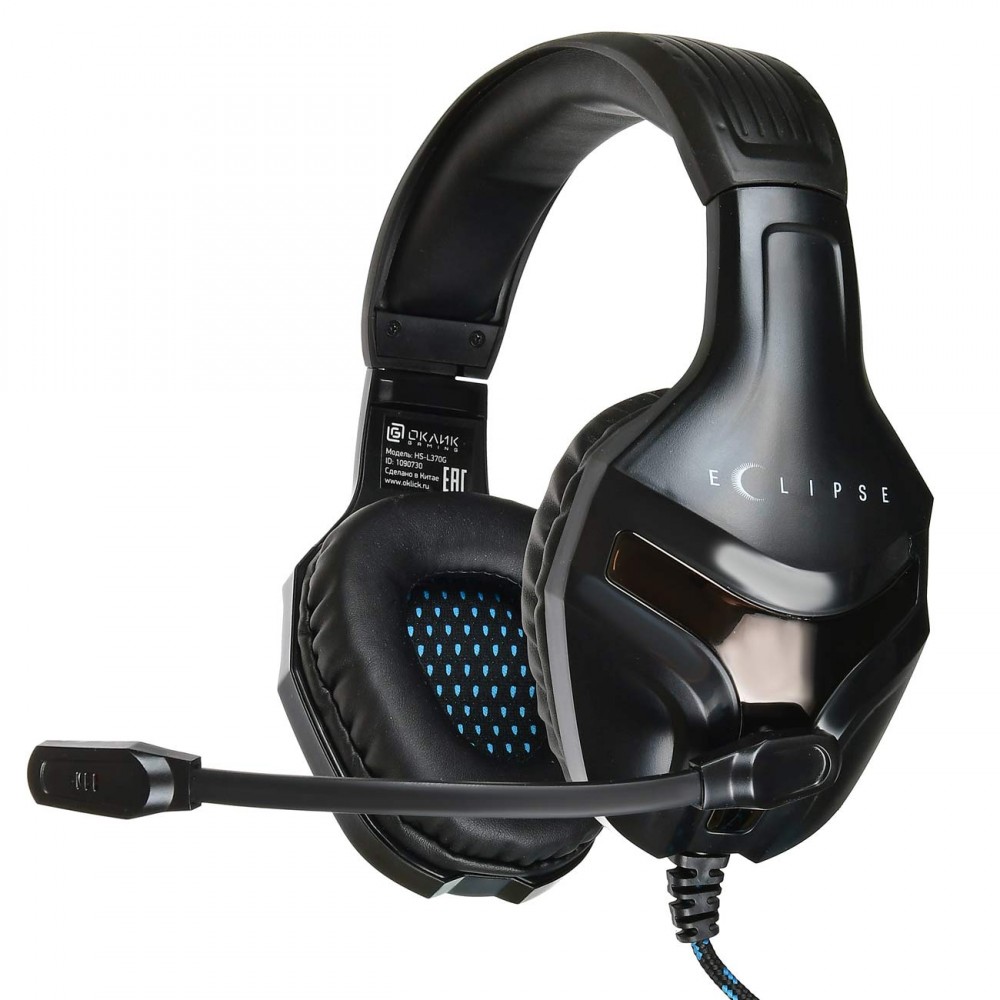 Игровые наушники Oklick HS-L370G ECLIPSE Black