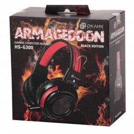 Игровые наушники Oklick HS-G300 ARMAGEDDON BL/RED