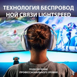 Игровые наушники Logitech G435 LIGHTSPEED Off White and Lilac