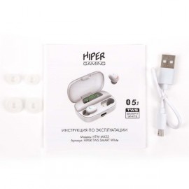 Наушники True Wireless игровые HIPER TWS SMART White (HTW-MX23)