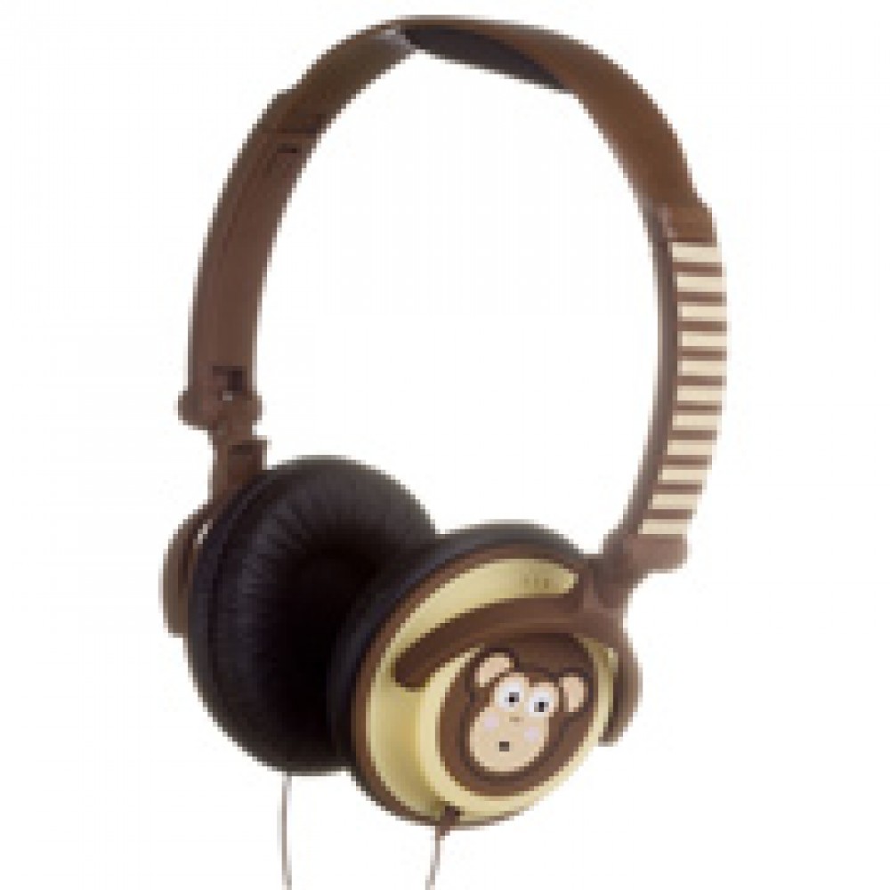 Наушники накладные Kitsound My Doodles Monkey Brown (DDMKYHP)