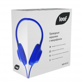 Наушники накладные Leef MW-HS-02-blue