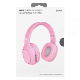 Наушники накладные Bluetooth Pero PWH-BH04P Pink