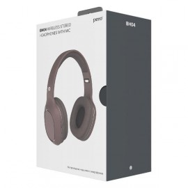 Наушники накладные Bluetooth Pero PWH-BH04BR Brown