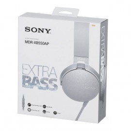 Наушники накладные Sony XB550AP Extra Bass White (MDRXB550APWC(Е))