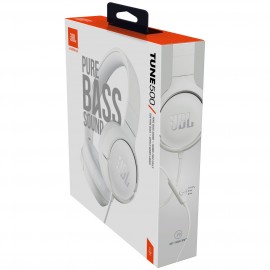 Наушники накладные JBL Tune 500 White (JBLT500WHT)