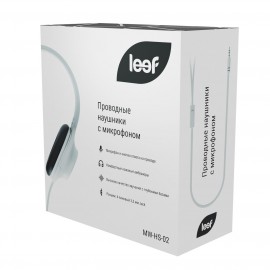 Наушники накладные Leef MW-HS-02-white