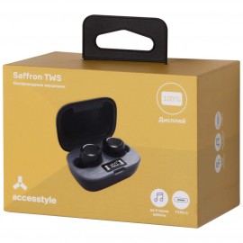 Наушники True Wireless Accesstyle Saffron TWS Black