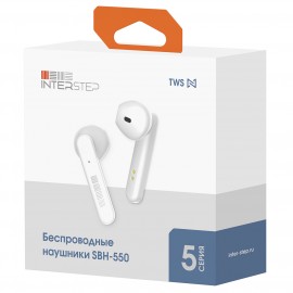 Наушники True Wireless InterStep SBH-550 Twin Buds, White