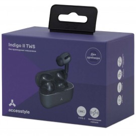 Наушники True Wireless Accesstyle Indigo II TWS Black