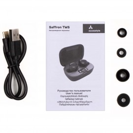 Наушники True Wireless Accesstyle Saffron TWS Black