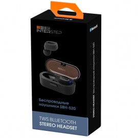 Наушники True Wireless InterStep SBH-520 Stereo TWS Black