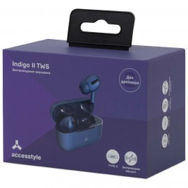 Наушники True Wireless Accesstyle Indigo II TWS Blue