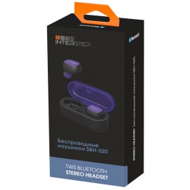 Наушники True Wireless InterStep SBH-520 Stereo TWS, Violet