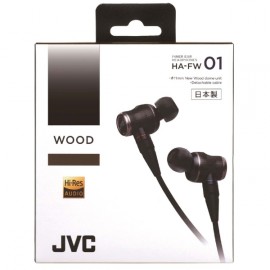 Наушники внутриканальные JVC WOOD Black (HA-FW01-F)