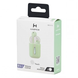 Наушники True Wireless Harper HB-513 green