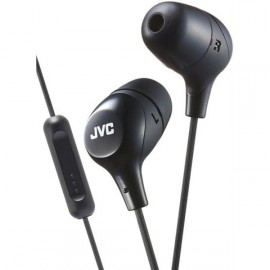 Наушники внутриканальные JVC Marshmallow Black с микрофоном (HA-FX38M-B-E) 