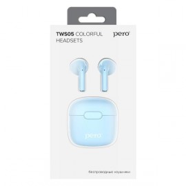 Наушники накладные Bluetooth Pero PTWS05LB Light blue