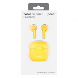 Наушники накладные Bluetooth Pero PTWS05Y Yellow